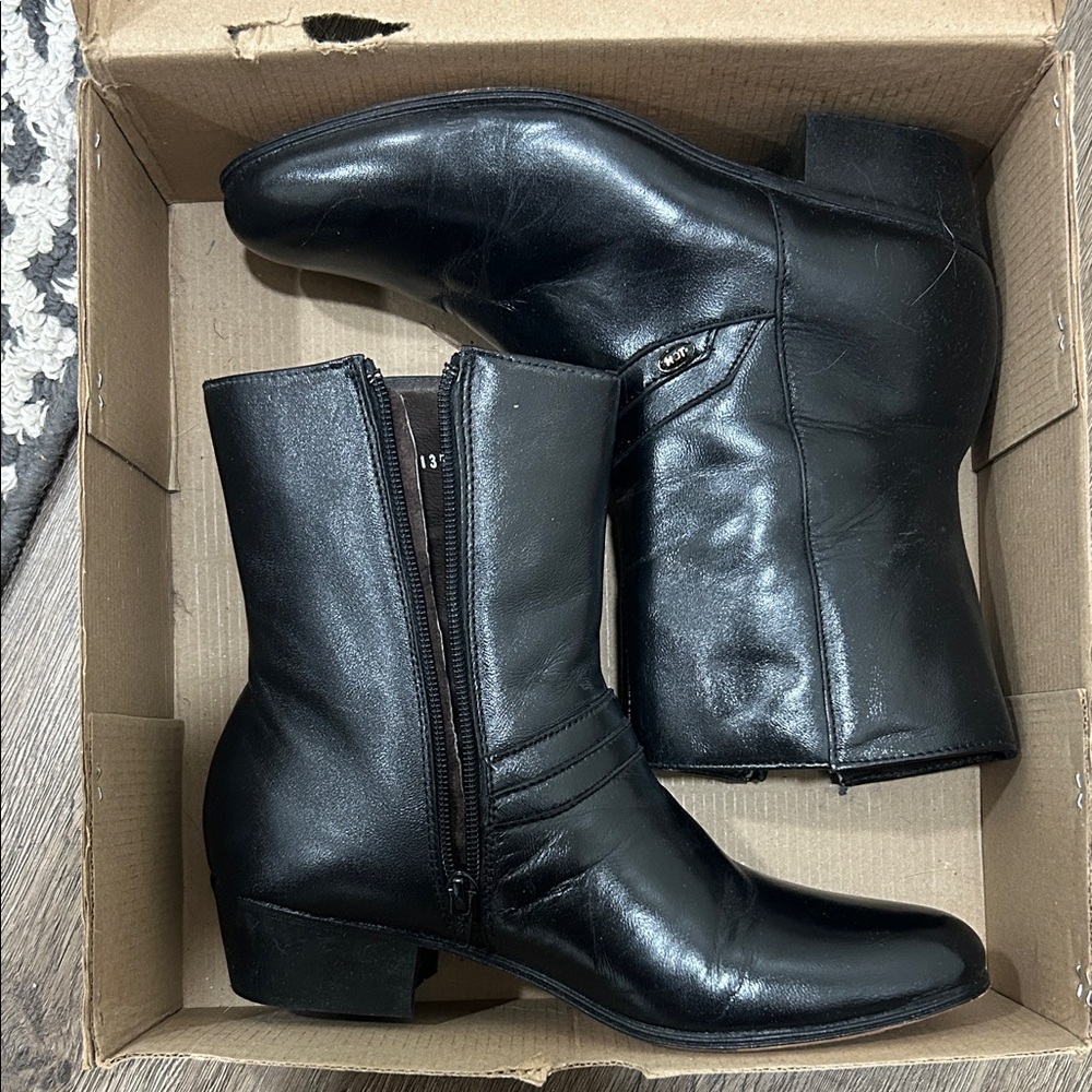 Black Heeled Boots for Women